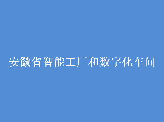 安徽省智能工廠和數(shù)字化車(chē)間認(rèn)定條件